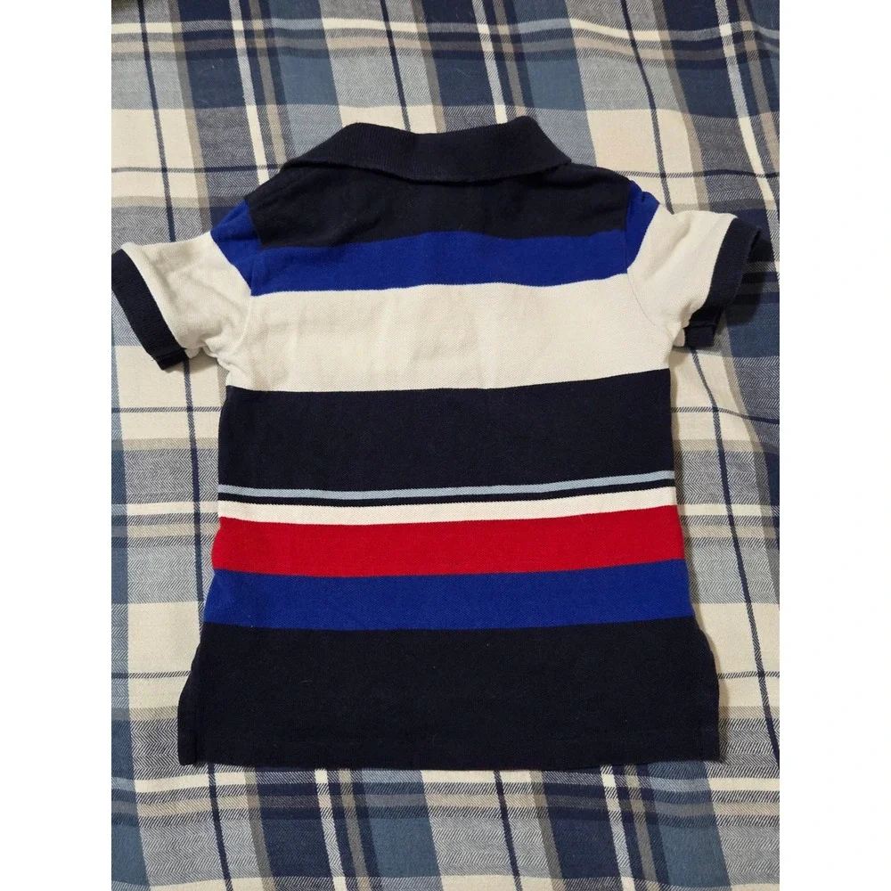 Polo Ralph Lauren Toddler Boys Multi Color Striped Short Sleeve Polo Shirt 2T
